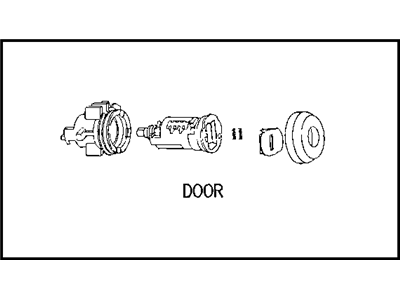 Chrysler Door Lock Cylinder - 5102455AB