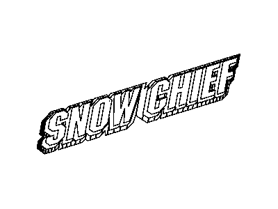 Dodge 55372538AA DECAL SNOW CHIEF