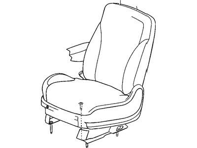 Chrysler 1AY251L2AA COVER Front Seat Cushion