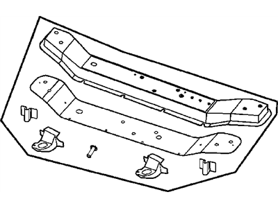 Dodge 4814975AF CROSSMEMBER Radiator Lower
