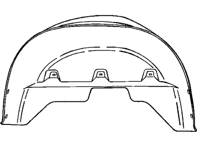 Dodge 55276423AA SHIELD Wheelhouse Left