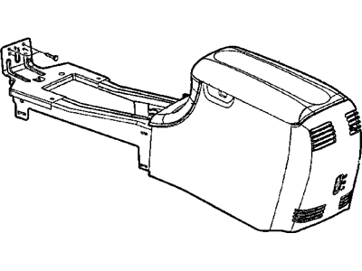 Dodge RD531DVAB CAP Floor Console End