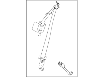 2000 Chrysler Sebring Seat Belt - MR711950