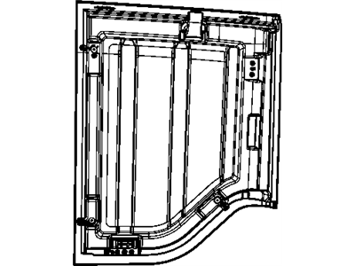 Jeep 1CM50RXFAH PANEL Targa Top Right, Complete with Hardware