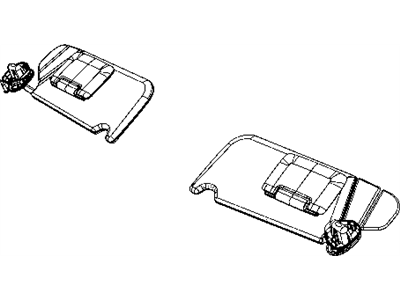Dodge Durango Sun Visor - 1LS23HDAAG