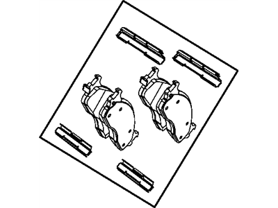 Mopar 68002228AA Pad Kit Front Disc Brake