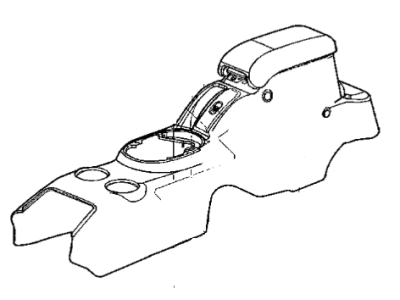 Dodge Stratus Center Console Base - YC581L8AB