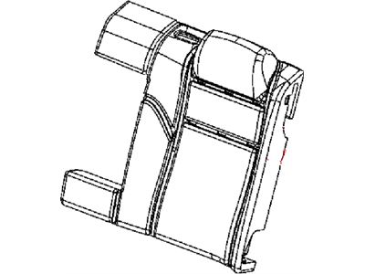 Dodge 1YJ45KL5AA COVER Rear Seat Back Left