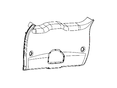 Dodge 5LE61DX9AC PANEL Liftgate trim lower