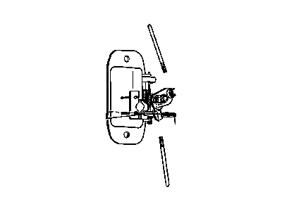 Mopar 55275108 Handle, Rear Inner Passenger Side