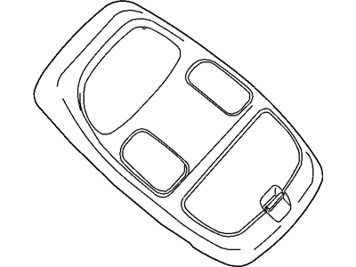 Dodge 1DK78BD1AA HOUSING Overhead Console