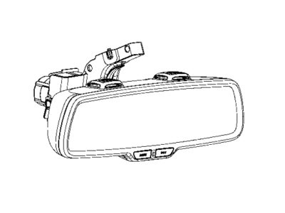 Jeep 68333753AA MIRROR Inside Rear View