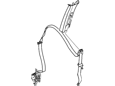 2011 Ram Dakota Seat Belt - 5HQ261J8AC