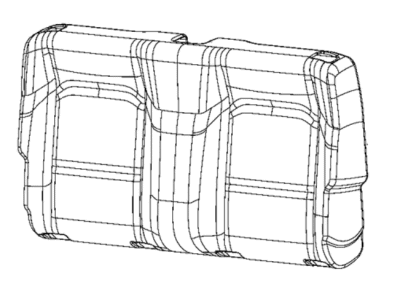 Jeep 7CH26LA3AA COVER Rear Seat Back