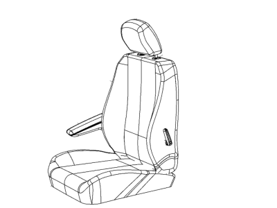 Chrysler 5YB94DX9AA COVER Front Seat Back