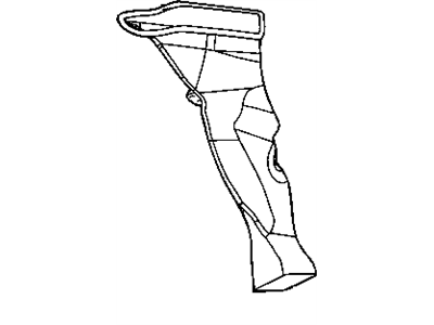 Mopar 5058414AD Upper Duct, Rear