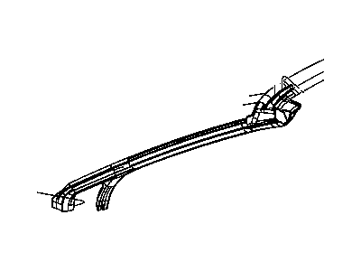 Mopar 4389633AK Pillar Trim, Outer