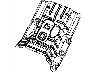Ram 68159408AA SILENCER Floor Pan Front Tunnel