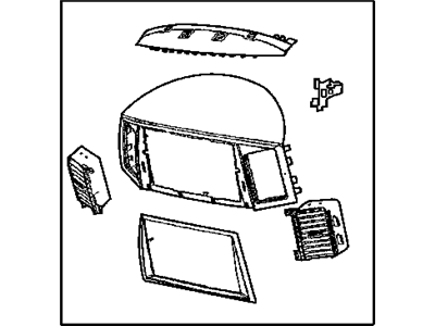Jeep 5JN301DHAN BEZEL Instrument Panel Upper