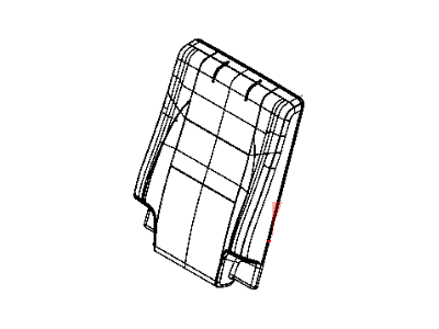 Dodge 5NX64DX9AA COVER Rear Seat Back