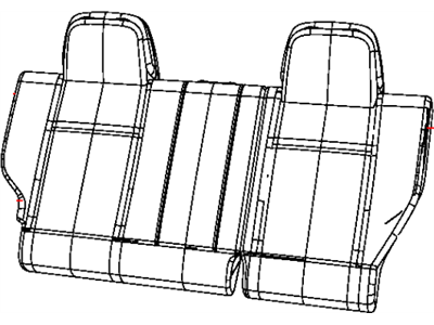 Jeep 1UD91DK2AB COVER Rear Seat Back Right