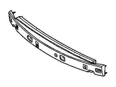 Dodge 4857785AA REINFORCEMENT Front Bumper With Absorber