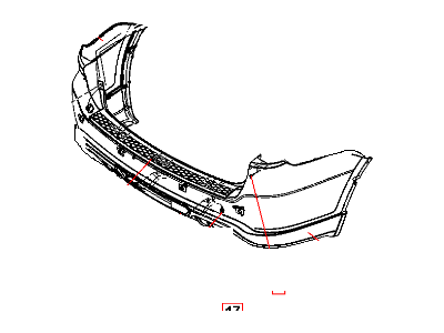 Dodge Durango Bumper - 68092093AA