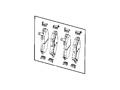 Mopar 68044866AC Brake Pads, Front