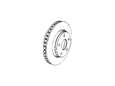 Mopar 2AMV9938AB Rotor Brake Front