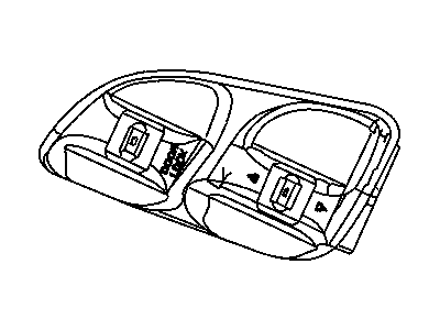 Dodge 56020390AB BEZEL Power Window/Door Lock Switch