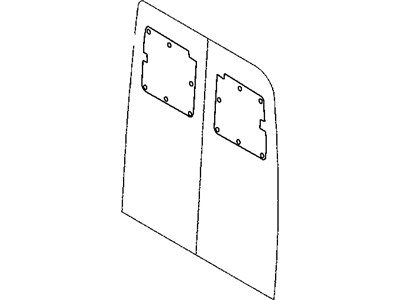 Dodge 5104398AA PANEL Cargo Door Right