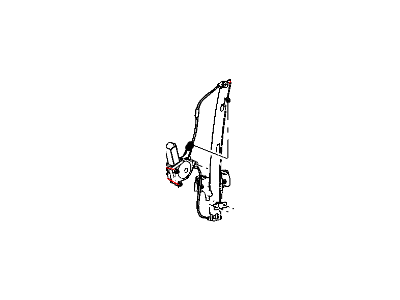 Dodge 55359559AA REGULATOR Rear Door Window
