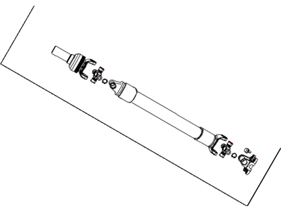 Ram 52123220AD SHAFT Drive Rear 1-Piece
