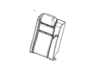 Dodge 1HL201DVAA COVER Rear Seat Back 40 % Side