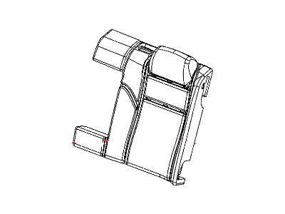 Dodge 1HL191DVAA COVER Rear Seat Back 60 % Side