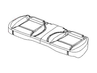 Dodge 1HL211J3AA COVER Rear Seat Cushion