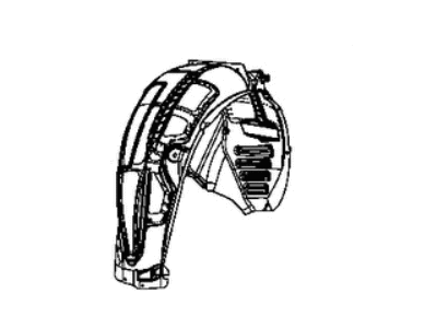 Mopar 5043108AC Wheelhouse Liner