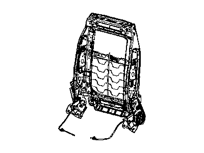 Mopar 4610146AC Seat Back Frame, Front Passenger Side