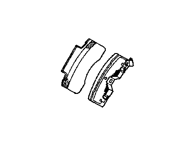 Dodge V1016279AE PAD KIT Front Disc Brake