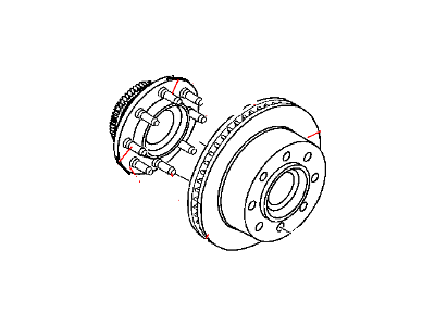 Dodge 52008207 HUB AND ROTOR Brake