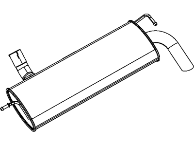 Jeep 5147215AD MUFFLER AND TAILPIPE Exhaust