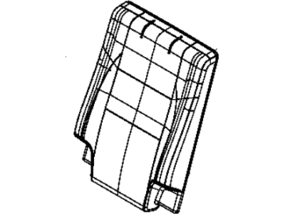 Dodge 5RV43DX9AB COVER Rear Seat Back 3rd Row
