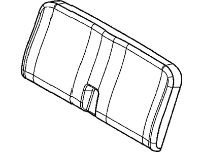 Dodge 1DF781D5AA COVER Rear Seat Back