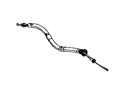 Mopar 68104035AA Release Cable, Rear