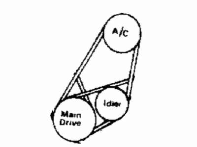Mopar B0015386 A/C Belt