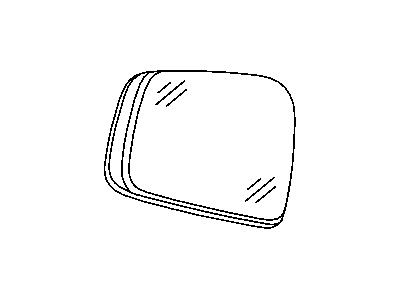 Mopar 68092055AB Mirror Glass, Front Driver Side