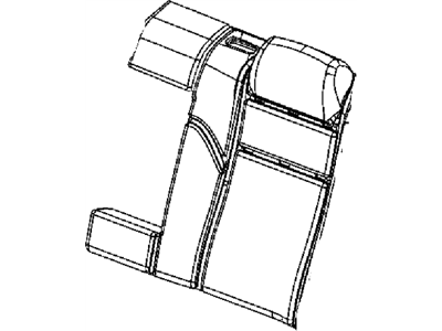 Dodge 1YJ45KC5AA COVER Rear Seat Back Left