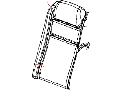 Dodge 1YJ40KC5AA COVER Rear Seat Back Right