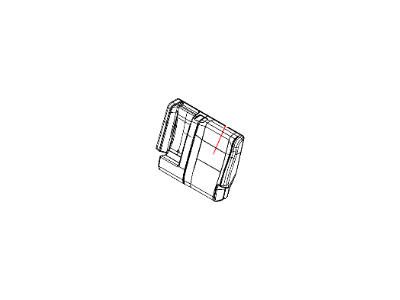 Jeep 1TN271L1AA COVER Rear Seat Back 60%