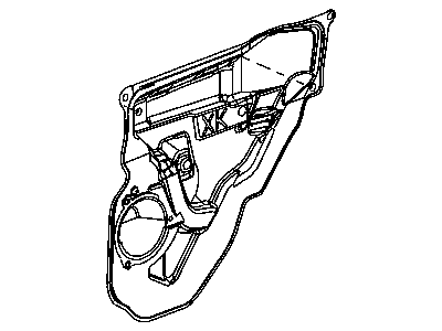 Jeep 55396688AF WATERSHIELD Rear Door